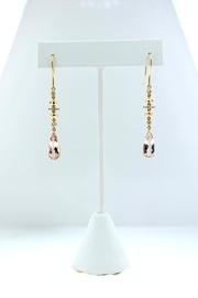  Morganite Diamond Earrings
