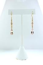  Morganite Diamond Earrings