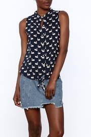  Swan Print Top