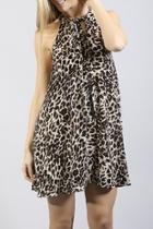  Cheetah Tie Dress