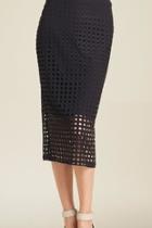  Perforated Knit Skirt
