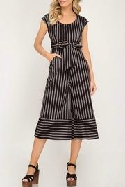  Striped Woven Jumpsuit