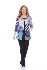  Abstract Pleat Tunic