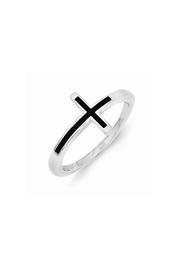  Antiqued Cross Ring