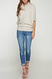  Assymetric Poncho Sweater