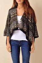  Black Gold Cardigan