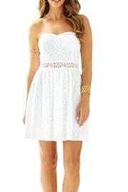  Brett Strapless-lace Dress