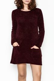  Chenille Pocket Tunic Dress