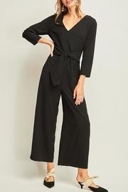  Black Waist-tie Jumpsuit