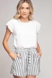  Smocked Sleeve Top