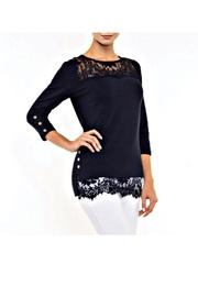  Navy Lace Sweater