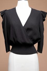  Tucked Sleeve Wrap Top
