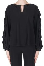  Black Ruffle/lace Top
