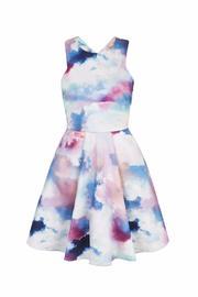  Cloud Print Party Dress