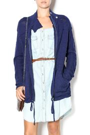  Navy Sweater Jacket