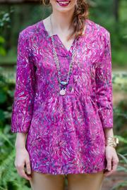  Purple Batik Blouse