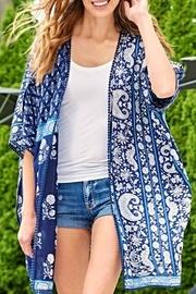  Blue Boho Cape