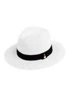  Black Trim Fedora Hat