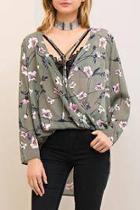  Floral High Low Blouse