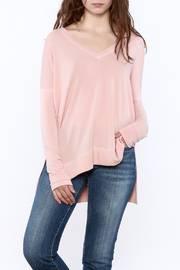  Blush V-neck Hoodie