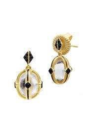  Vermeil Crystal Earrings