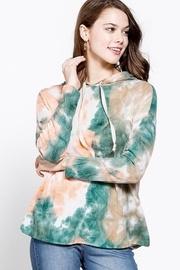  Tie Dye Hooded Long Sleeve Thin Sweatshirt