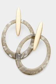  Oval Cut-out Earrings