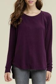  Plum Button Top