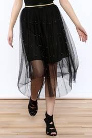  High Waist Mesh Skirt