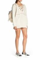  Beige Sweatshirt Dress
