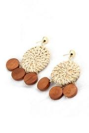  Rattan & Wood Earrings