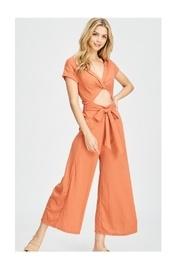  Apricot Key-hole Jumpsuit