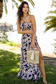  Leaf Print Skirt-set