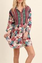  Berry Bohemian Dress