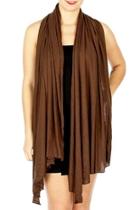  Brown Diagonal Scarf