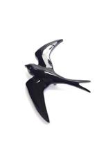  Black Swallow Brooch