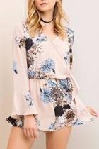  Flower Wrapped Romper