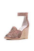  Taupe Cut Out Wedge