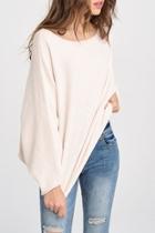  Chenille Batwing Sweater