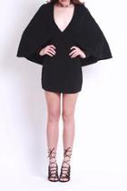  Black Cape Dress