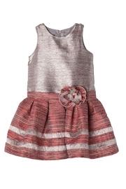  Gold Red Stripe Dress