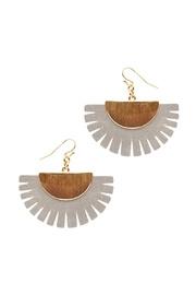  Leather Fan Earrings