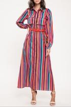  Multi-colored Stripe Dress