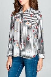  Striped Colared Shirt