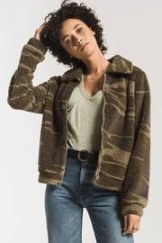  The Camo Sherpa Crop Jacket