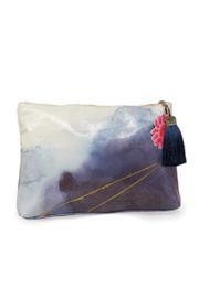  Large Indigo Watercolor Pouch