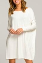  Long Sleeve Ivory Dress