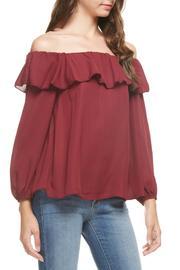  Ruffle Off-shoulder Top