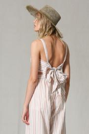  Malta Striped Tie Back Crop Top (set)