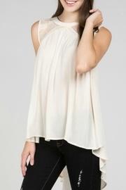  Lace Insert Blouse